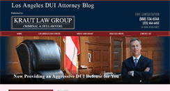 Desktop Screenshot of losangelesduiattorneyblog.com