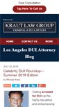 Mobile Screenshot of losangelesduiattorneyblog.com